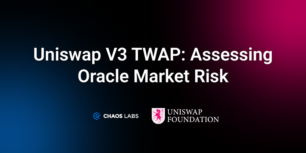 Uniswap v3 TWAP: Assessing Oracle Market Risk